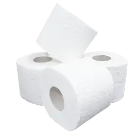 Toiletpapier Traditioneel  100% Cellulose 4 laags 180 vel Verpakking 8 x 8 rollen