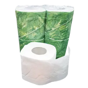 Toiletpapier met Banderol EU Ecolabel 100% Cellulose  2 laags 180 vel Verpakking 24 x 4 rollen