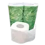 Toiletpapier met Banderol EU Ecolabel 100% Cellulose  2 laags 180 vel Verpakking 24 x 4 rollen