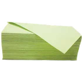 Handdoeken Z Gevouwen 100% Cellulose Groen 2 laags 23 x 25 cm Verpakking 20 x 160 doeken