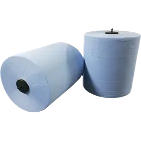 Handdoekrol  Matic  100% Cellulose Blauw 2 laags 21 cm  Verpakking 6 x 150 meter