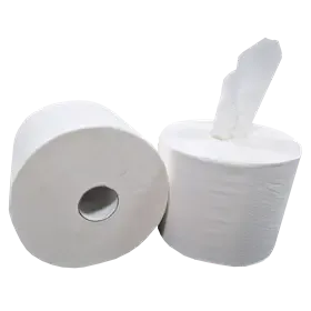 Industriepapier Verlijmd Centerfeed 100% Cellulose  2 laags 24 cm Verpakking 2 x 340 meter