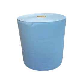 Industriepapier / Uierpapier Verlijmd Mixed Cellulose Blauw 3 laags 37 cm Verpakking 1 x 360 meter