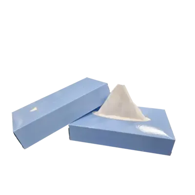 Facial Tissues  100% Cellulose  2 laags 21 x 21 cm Verpakking 40 x 100 tissues