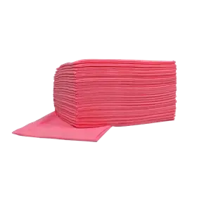 HACCP Food Sopdoek M Vouw Roze 1 laags 45 x 50 cm Verpakking 10 x 25 doeken