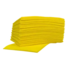 HACCP Food Sopdoek M Vouw Geel 1 laags 45 x 50 cm Verpakking 10 x 25 doeken