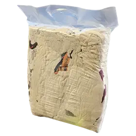 Poetdoeken Wit met Gekleurd Randje 2de Kwaliteit Wit WTR Verpakking 5 kilo in folie 