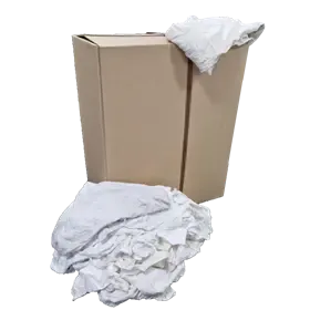 Poetsdoeken Wit  1ste Kwaliteit Wit WTRW Verpakking 10 kilo in persdoos 