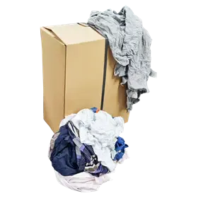 Poetsdoeken Bont Dik en Dun Bonte Tricot BTR Verpakking 10 kilo in persdoos  -Horecavoordeel.com-