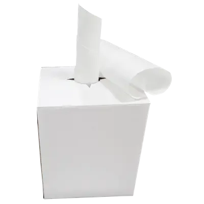Softcell Doeken op rol in Dispenserbox  38 x 38 cm Verpakking 1 rol à 400 doeken 