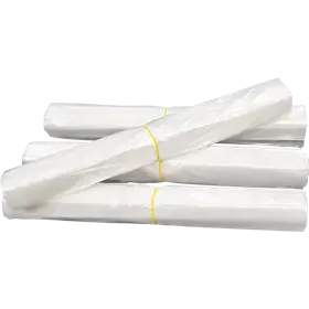 Afvalzakken 50 liter HDPE transparant 63 x 70 cm T15 Verpakking 20 x 50 zakken 