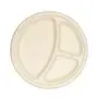 Plates Round 3-compartment Sugarcane Beige Ø 26cm -Horecavoordeel.com-