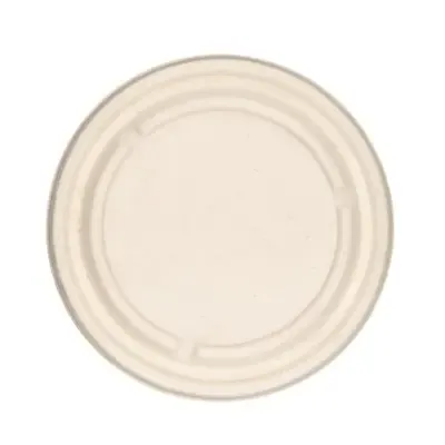 Lids for Salad Containers Sugarcane Beige Ø 16.6cm -Horecavoordeel.com-