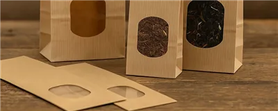 Sealable Kraft Paper Block Bottom Bags - Stylish and Professional Packaging Solutions -Horecavoordeel.com-