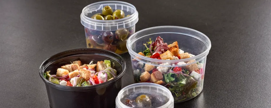 Looking for Salad trays with lids? -Horecavoordeel.com-